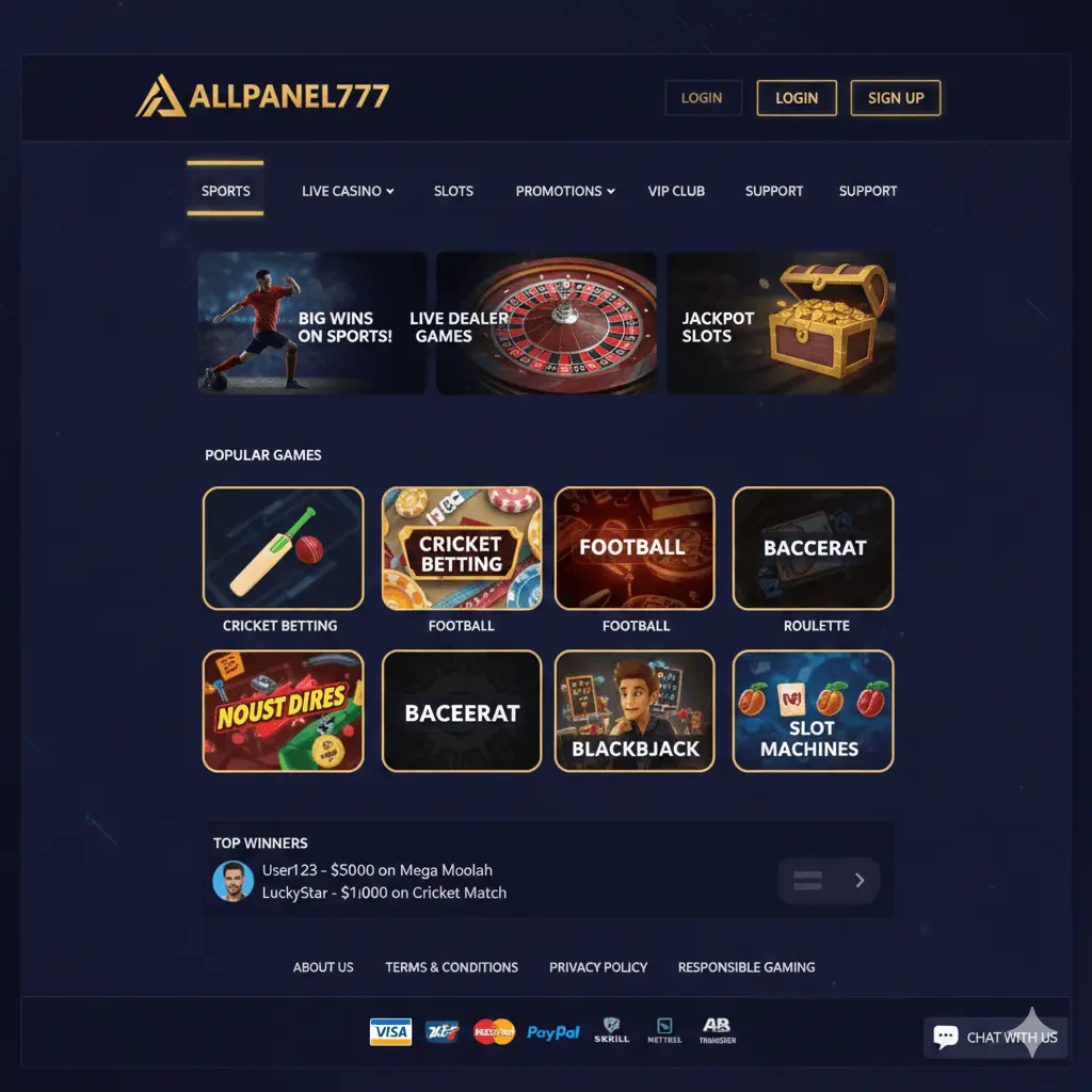 Allpanel777 - Register and create your Allpannel777 Id to start betting